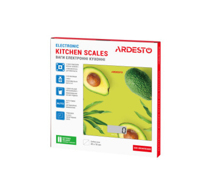 Ardesto Ваги кухонні Ardesto SCK-893AVOCADO