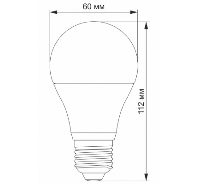 TITANUM Лампочка TITANUM A60 10W E27 3000K (TLA6010273)