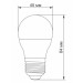 TITANUM Лампочка TITANUM G45 6W E27 3000K (TLG4506273)