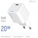 ColorWay Зарядний пристрій ColorWay C101C GaN Mini 20W PD PPS USB-C white (CW-CHS059PD-WT)
