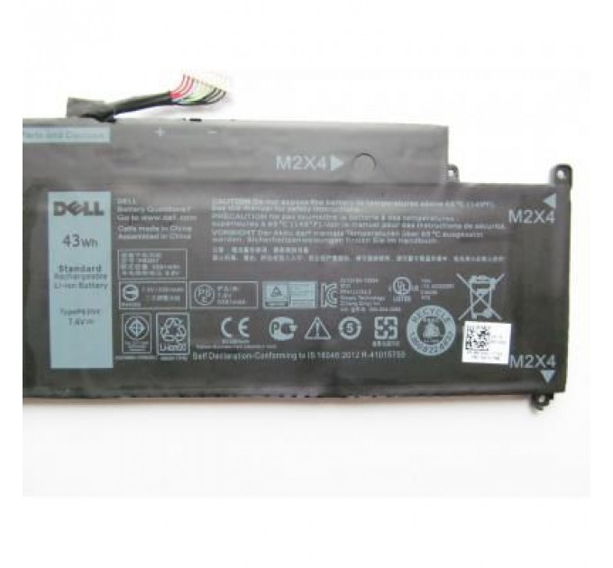 Акумулятор до ноутбука Dell Latitude E7370 P63NY, 43Wh (5381mAh), 4cell, 7.6V, Li-ion (A47223)