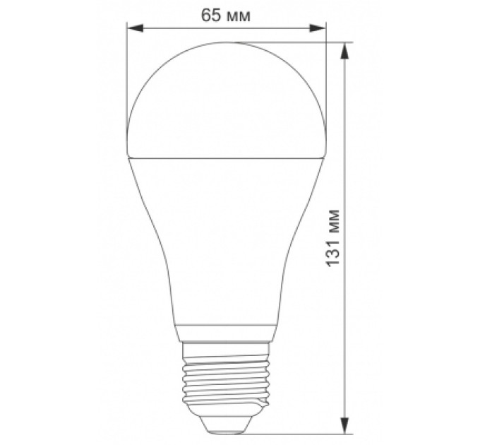 TITANUM Лампочка TITANUM LED A65e 20W E27 4100K (VL-A65e-20274)