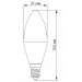 Videx Лампочка Videx LED C37e 7W E14 4100K (VL-C37e-07144)