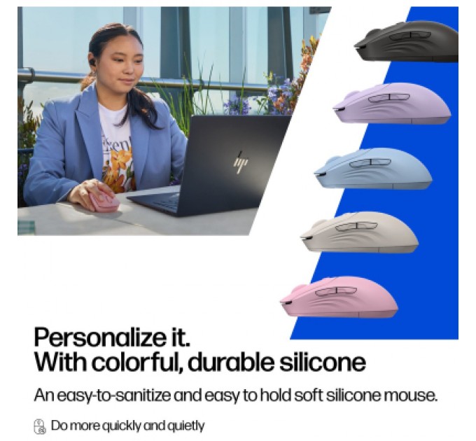 HP Мишка HP 400 Quiet Wireless/Bluetooth Blue (AZ7B4AA)