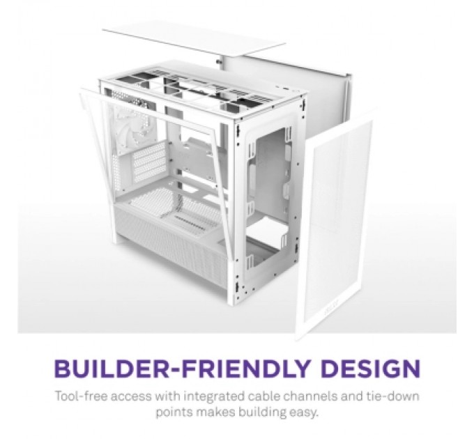 NZXT Корпус NZXT H3 Flow All White (CC-H31FW-01)