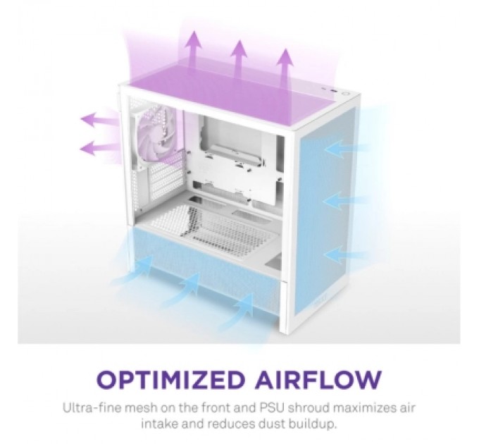 NZXT Корпус NZXT H3 Flow All White (CC-H31FW-01)