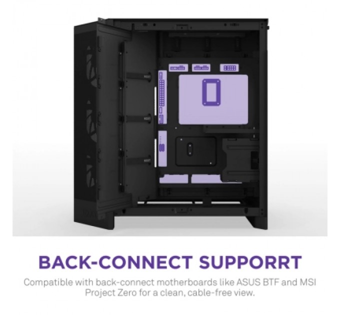 NZXT Корпус NZXT H9 Flow Dual-Chamber All Black (CM-H92FB-01)
