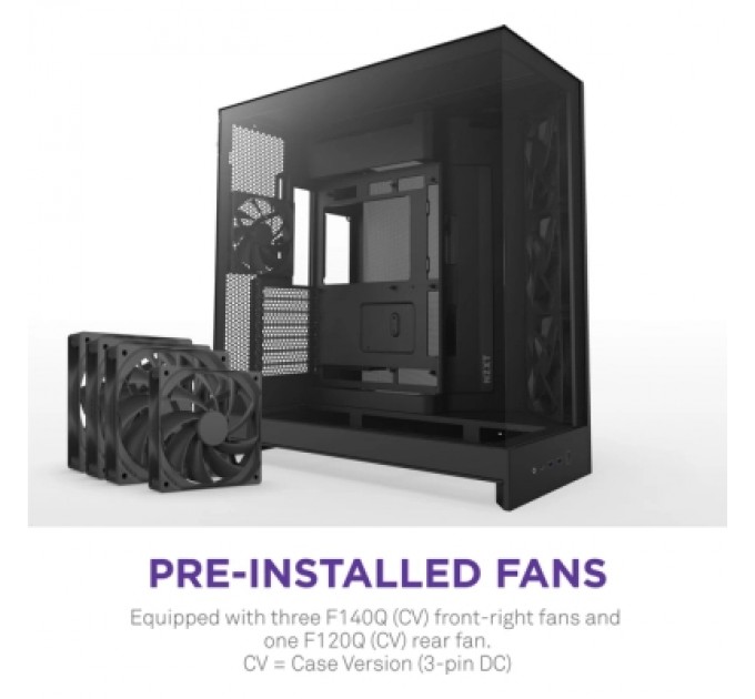 NZXT Корпус NZXT H9 Flow Dual-Chamber All Black (CM-H92FB-01)