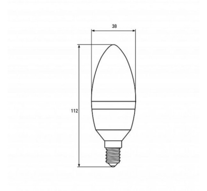 EUROELECTRIC Лампочка EUROELECTRIC LED CL 6W E14 4000K 220V (LED-CL-06144(EE))