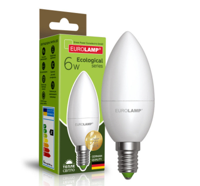 Eurolamp Лампочка Eurolamp LED CL 6W E14 3000K 220V (LED-CL-06143(P))