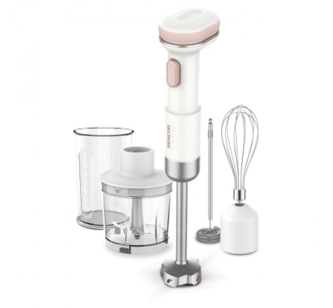 Sencor Блендер Sencor Блендер Sencor заглибний Pulse, 180Вт, 4в1, чаша-700мл, безпровід (SHB9130WH)