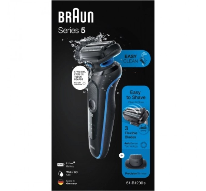 Braun Електробритва Braun Series 5 51-B1200S BLUE