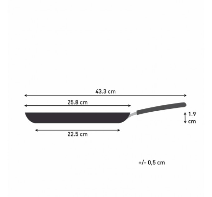 Tefal Сковорода Tefal So'' Light для млинців 25 см, алюміній, бакеліт, чорний (H0563842)