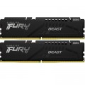 Kingston Fury (ex.HyperX) Модуль пам'яті для комп'ютера DDR5 64GB (2x32GB) 6000 MHz Beast Black XMP Kingston Fury (ex.HyperX) (KF560C30BBK2-64)