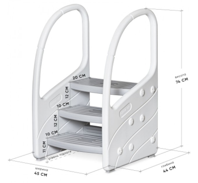 Mealux Підставка дитяча Mealux Kiko сходинка White (KD-F041-2 White)