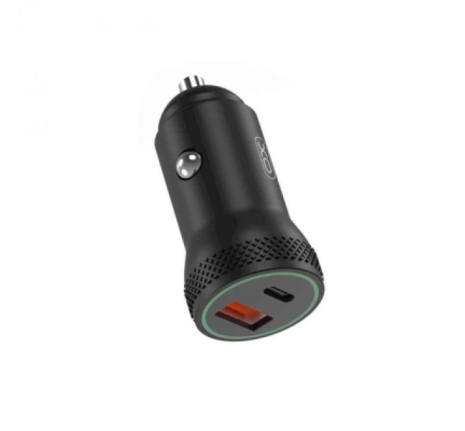 XO Зарядний пристрій XO 1xUSB QC3.0 + 1xUSB-C PD18W black (CC33-BK)