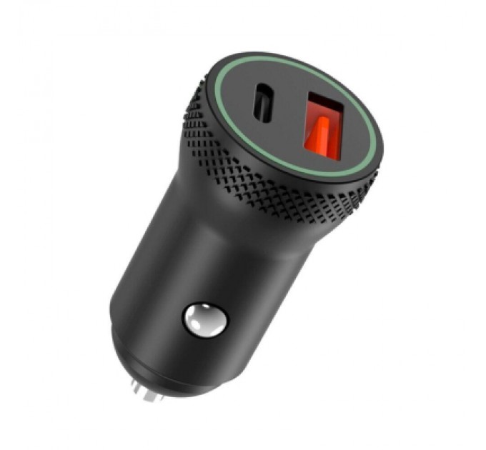 XO Зарядний пристрій XO 1xUSB QC3.0 + 1xUSB-C PD18W black (CC33-BK)