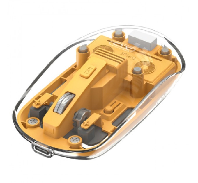XO Мишка XO M12 Wireless Transparent/Yellow (M12 Yellow)