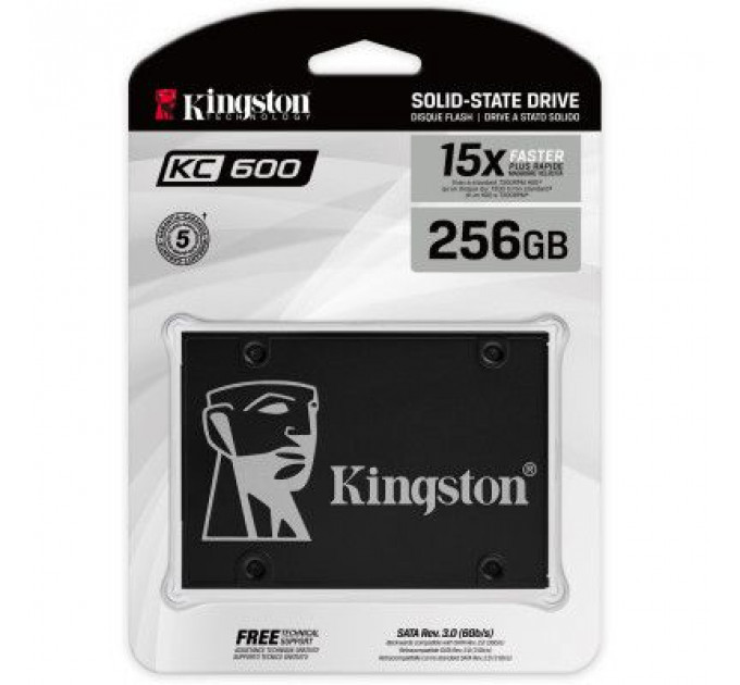 Накопичувач SSD 2.5" 256GB Kingston (SKC600/256G)