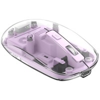 Мишка XO M12 Wireless Transparent/Pink (M12 Purple)
