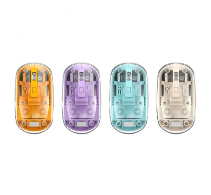 XO Мишка XO M12 Wireless Transparent/Pink (M12 Purple)