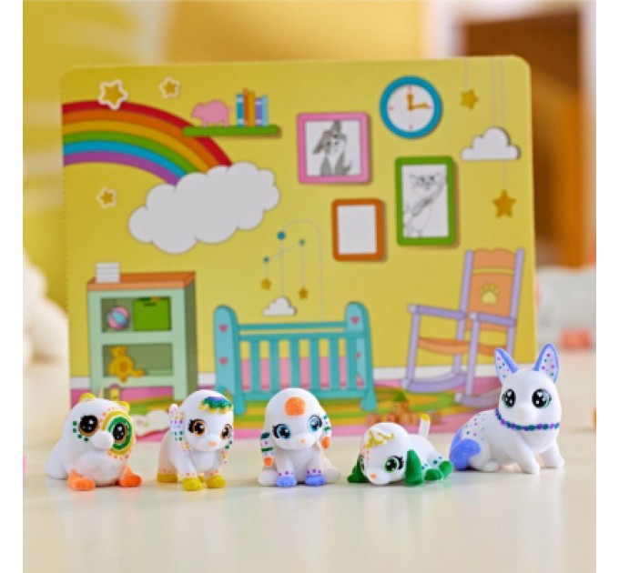 Crayola Набір для творчості Crayola Washimals Домашні тваринки,  з фломастерами 5 шт (74-7516)