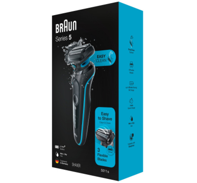 Braun Електробритва Braun Series 5 51-M1000s BLACK / MINT