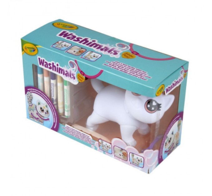 Crayola Набір для творчості Crayola Washimals Котик- велетень, з фломастерами 5 шт (74-7518)