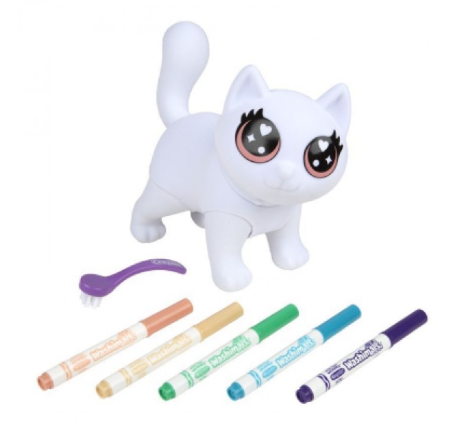 Crayola Набір для творчості Crayola Washimals Котик- велетень, з фломастерами 5 шт (74-7518)