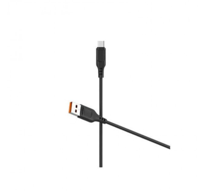 Denmen Дата кабель USB 2.0 AM to Micro 5P 1.0m 2.4A silicone black Denmen (DM-D01V-BK)