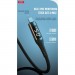 XO Дата кабель USB 2.0 AM to Lightning 1.0m 2.4A LED black XO (NB162-L-1-BK)