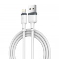 XO Дата кабель USB 2.0 AM to Lightning 1.0m 2.1A silicone white XO (NB208-L-1-WH)