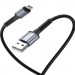 XO Дата кабель USB 2.0 AM to Lightning 1.0m 2.4A black XO (NB215-L-1-BK)
