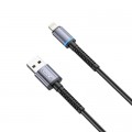 XO Дата кабель USB 2.0 AM to Lightning 1.0m 2.4A black XO (NB215-L-1-BK)