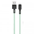 XO Дата кабель USB 2.0 AM to Micro 5P 1.0m 5A green XO (NB166-M-1-GR)