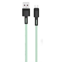 Дата кабель USB 2.0 AM to Micro 5P 1.0m 5A green XO (NB166-M-1-GR)
