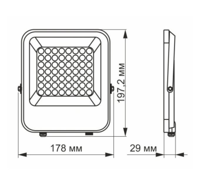 Videx Прожектор Videx LED PREMIUM VIDEX F2 30W 5000K (VL-F2-305G)