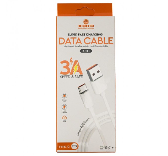 XoKo Дата кабель USB 2.0 AM to USB-C 3A XoKo (XK-3-TC)