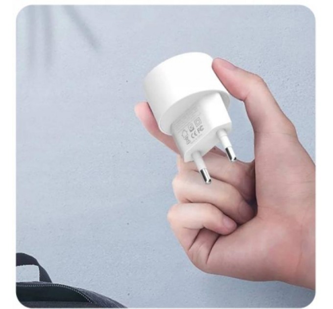 XO Зарядний пристрій XO 2xUSB 2.4A + cable USB to Micro 5P white (L62-M-WH)