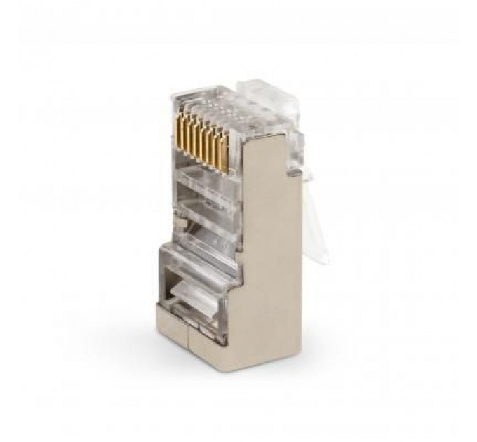 Конектор Vinga RJ-45 FTP 100 шт. (VCPCON8P8CFTP)