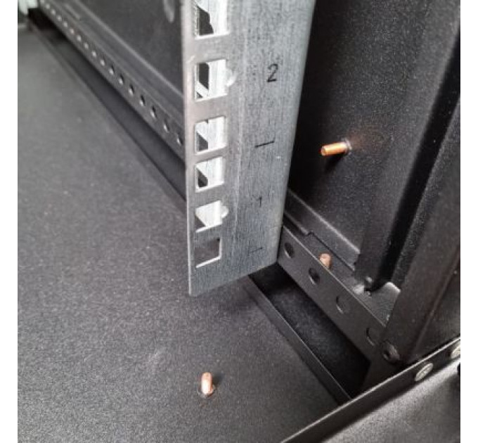 Шафа настінна Eserver 18U 19" 600х600х907 (Ш*Г*В), скло, чорна (ES-Е1860B)