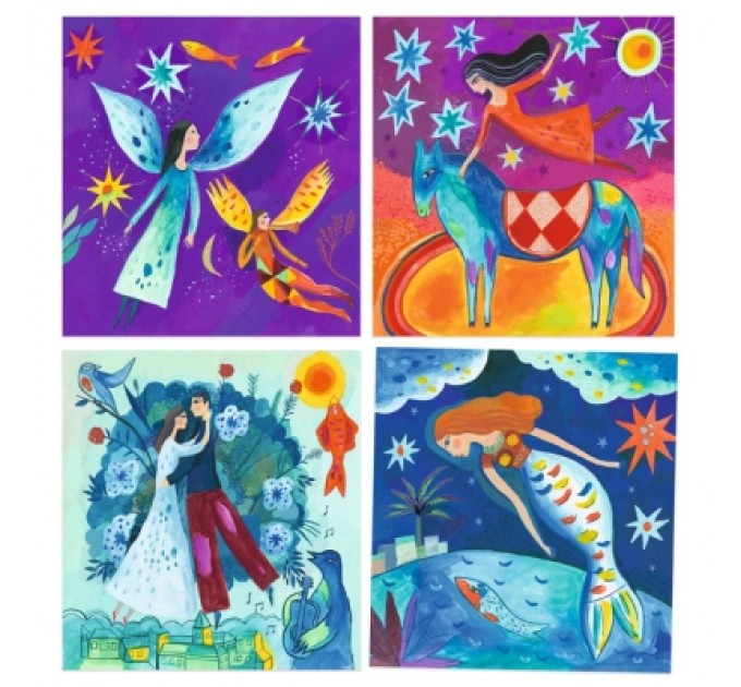 Djeco Набір для творчості Djeco Художній комплект для малювання "Уві сні" (DJ09380)