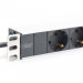 Силовий блок 1U, 8xSchuko, 16A, 250V, вилка Schuko Zpas (DN-95401)