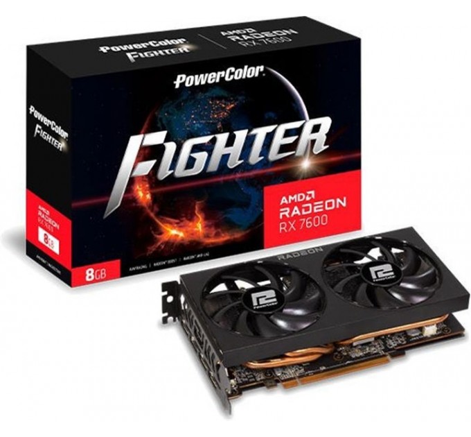 Відеокарта AMD Radeon RX 7600 8GB GDDR6 Fighter PowerColor (RX 7600 8G-F)