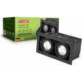Eurolamp Світильник точковий Eurolamp LED GU10x2 black (LHK2-LED-GU10(black))