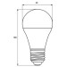 Eurolamp Лампочка Eurolamp LED A60 7W E27 3000K 220V акция 1+1 (MLP-LED-A60-07272(E))