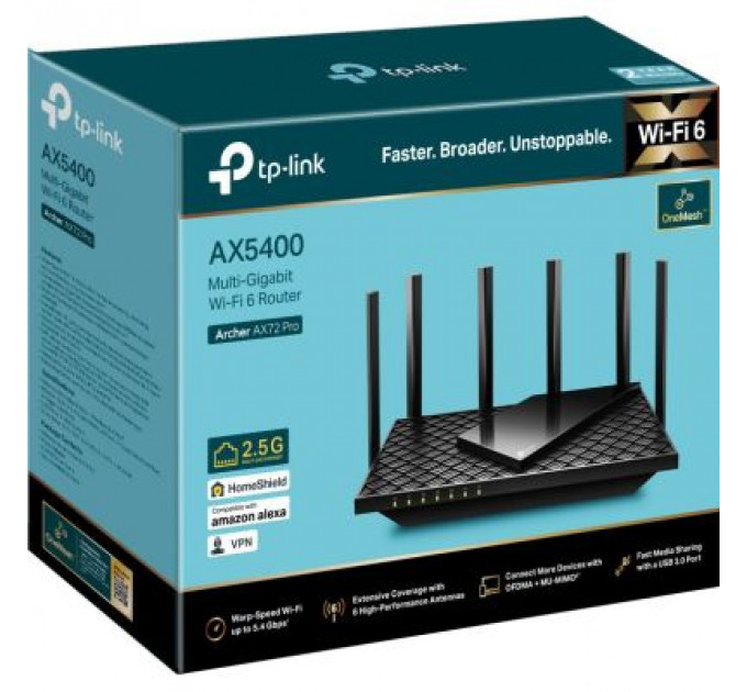 Маршрутизатор TP-Link ARCHER AX72 PRO (ARCHER-AX72-PRO)