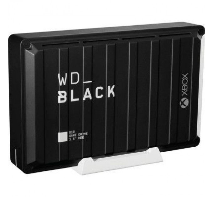 WD Зовнішній жорсткий диск 3.5" 12TB BLACK D10 Game Drive for Xbox WD (WDBA5E0120HBK-EESN)