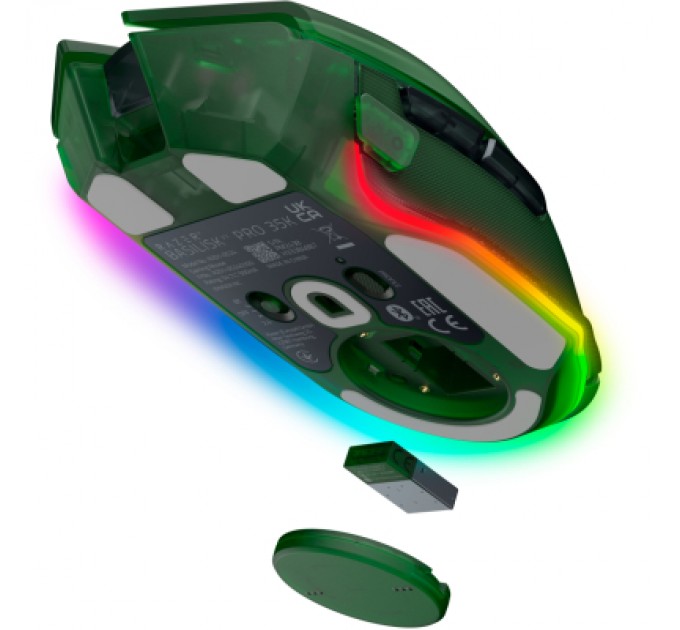 Razer Мишка Razer Basilisk V3 Pro 35K Wireless/Bluetooth/USB Phantom Green (RZ01-05240300-R3G1)