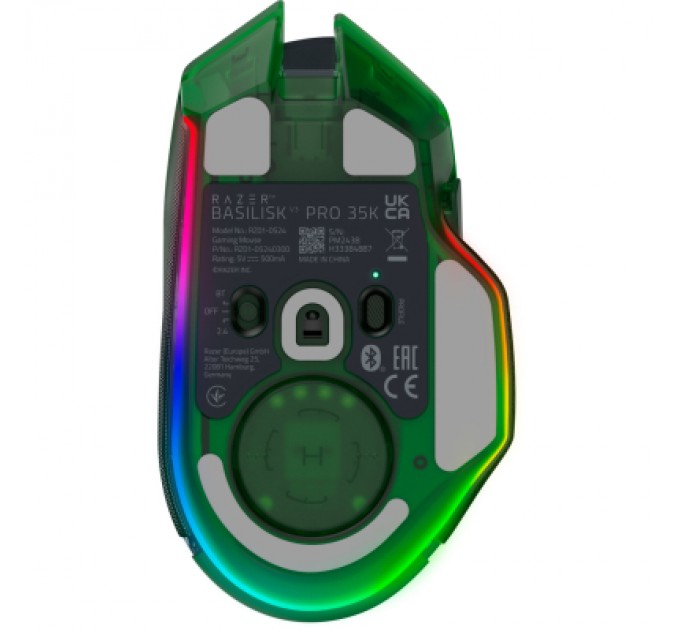 Razer Мишка Razer Basilisk V3 Pro 35K Wireless/Bluetooth/USB Phantom Green (RZ01-05240300-R3G1)